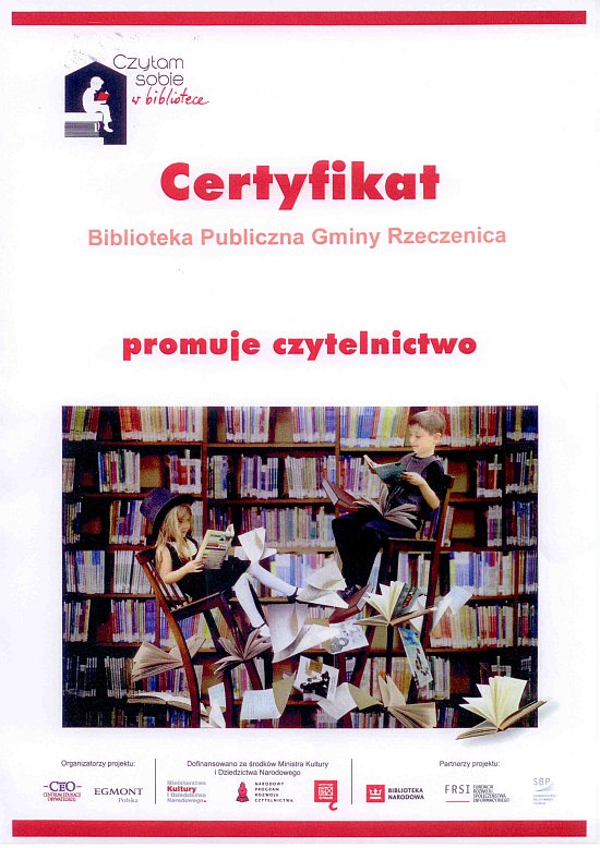 certyfikat biblioteki