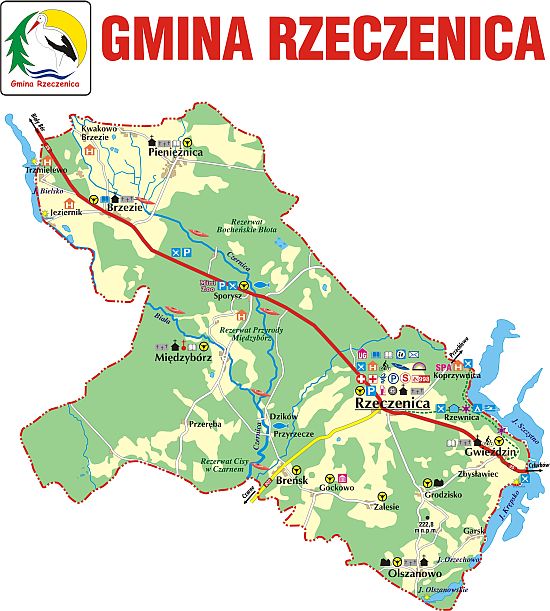 Mapa Gminy Rzeczenica